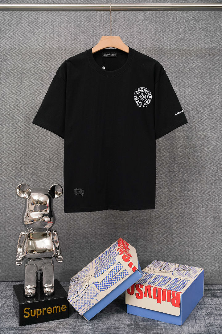 Chrome Graphic Tee — Black & White