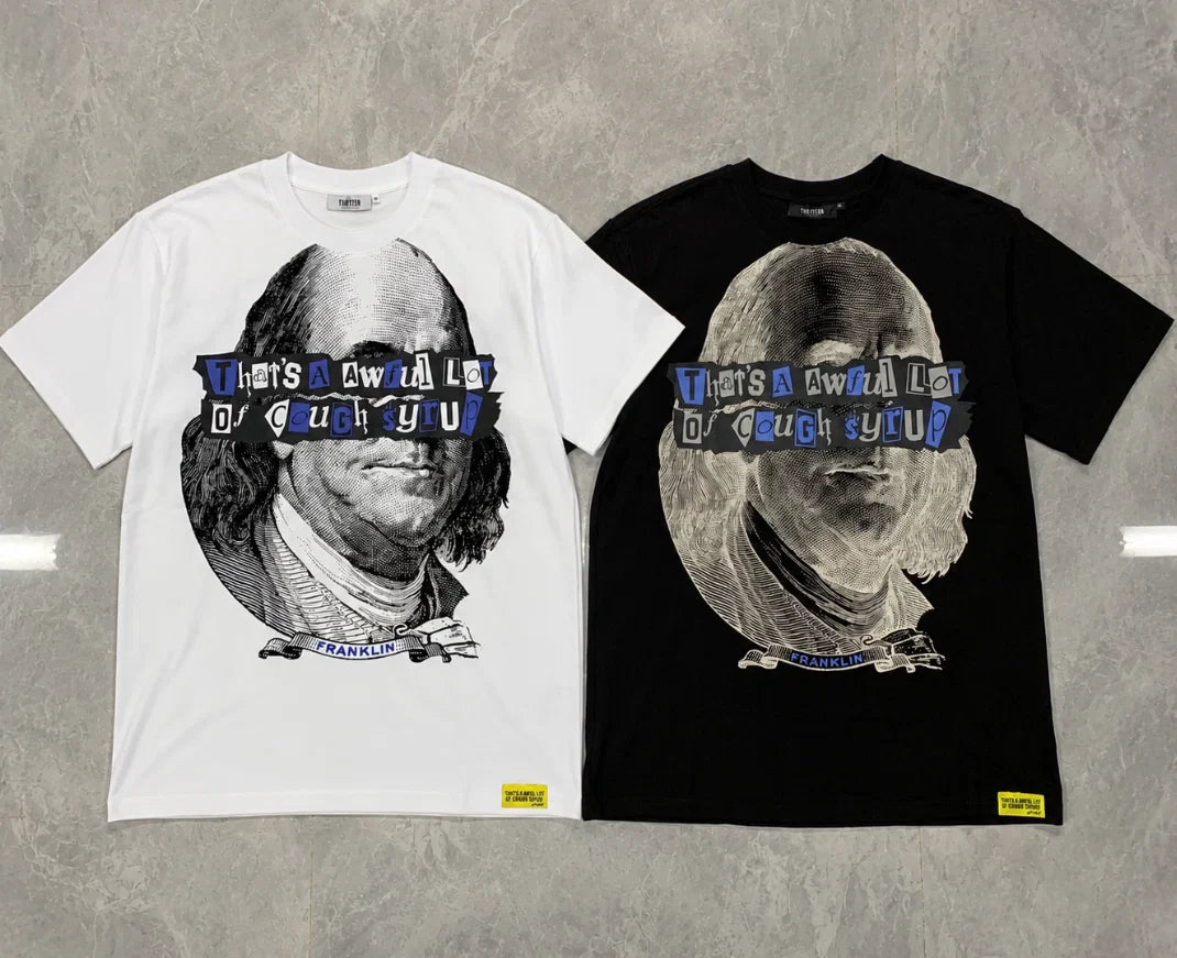 [✅LEGIT] TS30 | TRAPSTAR XCOUGH SYRUP BENJAMIN FRANKLIN T-SHIRT
